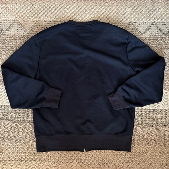 H&M L.O.G.G. Navy Blue Long Sleeve Zip-Up Lightweight Bomber Jacket - Picture 6 of 6